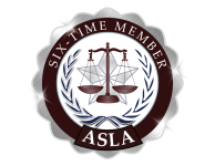 American Society of Legal Advocates Six Time Member
